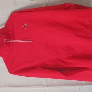 Woman's large quarter zip Louisville Cardinals sweatshirt pullover
